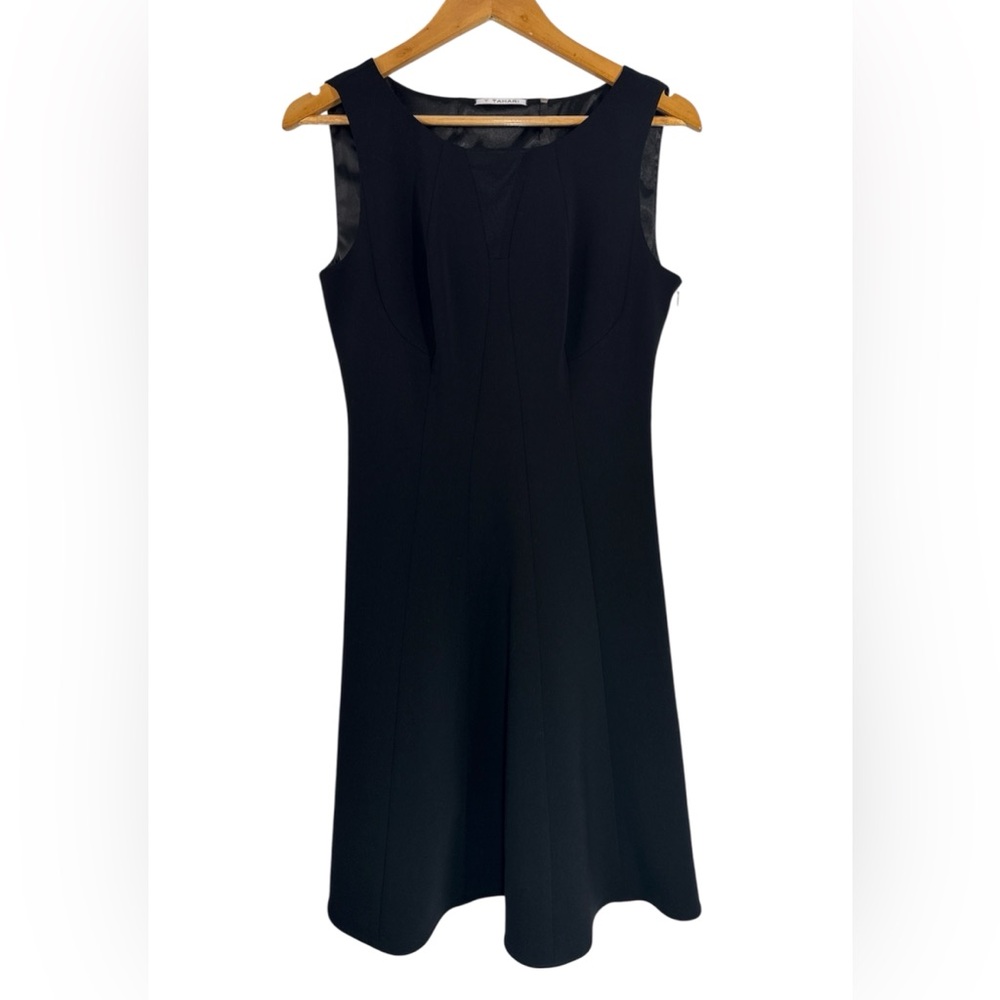Elie Tahari Women’s Black Sleeveless Sheath Dress Size 6